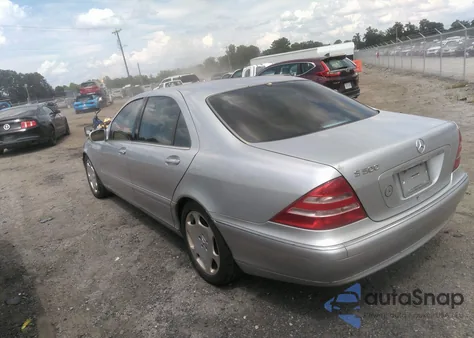 2000 Mercedes-Benz S 500 from USA, damaged, VIN WDBNG75J5YA098491